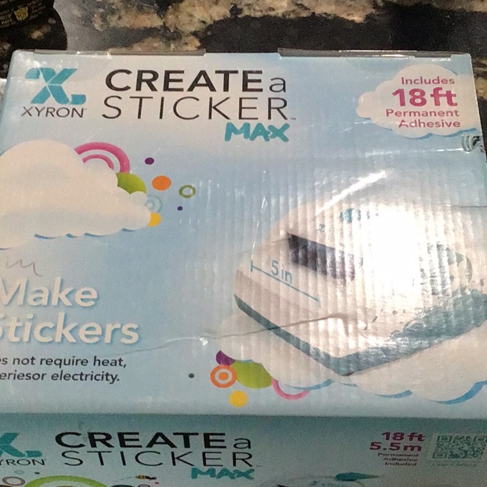 Xyron sticker maker Max.  New never used box still sealed.